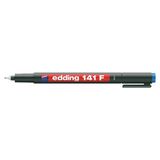Kitabevimden Edding Asetat Kalemi(10 Adet) Permanent F Seri 0.6 mm Mavi 141F - Çok Renkli - tek