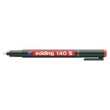 Kitabevimden Edding Asetat Kalemi(10 Adet) Permanent S Seri 0.3 mm Kırmızı 140 S - Çok Renkli - tek