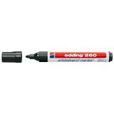 Kitabevimden Edding Tahta Kalemi Yuvarlak Uçlu 1.5-3mm Siyah 260 (10 Adet) - Çok Renkli - tek