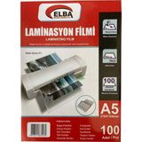 Kitabevimden Elba Laminasyon Filmi A5 100 Mıc (100 Lü) 154X216 - tek - Beyaz