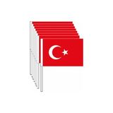 Kitabevimden Eren Sopalı Türk Bayrağı 2*100 Adet - Çok Renkli - tek