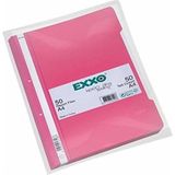 Kitabevimden Exxo Telli Dosya Plastik A4 Pembe (50 Li Paket) TT145 - tek