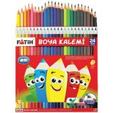 Kitabevimden Fatih Kuru Boya Karton Kutu Tam Boy 24 Lü 33225--12 Li - Çok Renkli - tek