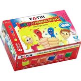 Kitabevimden Fatih Parmak Boyası 25 ml 6 Renk Fosforlu 50002 - Çok Renkli - tek
