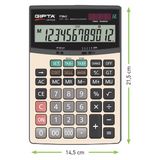 Kitabevimden Gıpta Hesap Makinesi Masaüstü 12 Hane F3042 - Renkli - tek