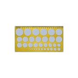 Kitabevimden Hatas Daire Şablonu Cetvelli (20 Adet)Ekonomik 1-35 mm 02271 - Çok Renkli - tek