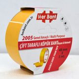 Kitabevimden Her Bant Çift Taraflı Köpük Bant Askılı 48X5 mt 2005 - Çok Renkli - tek