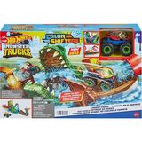 Kitabevimden Hot Wheels Monster Trucks Renk Değiştiren Araçlar Timsahdan Kaçış Oyun Seti - yok