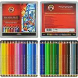 Kitabevimden Koh-I Noor Polycolor Kuru Boya Kalemi 48 Renk Set - Çok Renkli - tek