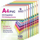 Kitabevimden Mapi A4 Plastik Opak Cilt Kapağı 160 Mıc Yeşil 204 05 05-100-PKT Çok Renkli Seçenek - tek