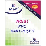 Kitabevimden Mapi Kart Poşeti Dikey Pvc No:81 165X120 (100 Lü) Şeffaf 910 10 40 - Çok Renkli - tek