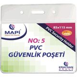 Kitabevimden Mapi Kart Poşeti Yatay Güvenlik 80X106 mm Şeffaf 910 10 35 - Çok Renkli - tek