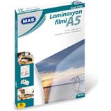 Kitabevimden Mas Laminasyon Filmi Parlak A5 125 Mıc 100 Lü 7705-100-LI-PKT - tek - Beyaz