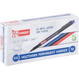 Kitabevimden Mikro Asetat Kalemi Permanent M Seri Mavi Mk 419 - Çok Renkli - tek