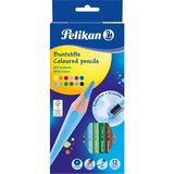Kitabevimden Pelikan Kuru Boya Kalemi Silgili 12 Li 700689 - Çok Renkli - tek
