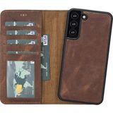 Kitabevimden Samsung Galaxy S22 Plus Uyumlu Deri Cüzdanlı Kılıf Mwwn G2 Kahve - tek