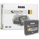 Kitabevimden Silka Silgy Gri Hamur Silgi Art.26 (12 Li Paket) - Beyaz - tek