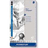 Kitabevimden Staedtler Kurşun Kalem Mars Lumograph 12 Li Metal Kutuda 100 G12 - yok