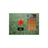 Kitabevimden Tanex Yıldız Etiketi 17 mm Flo Kırmızı 2 Ad. TNX-303 - tek