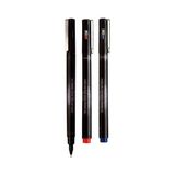 Kitabevimden Uni-Ball Çizim Kalemi (12 Adet) Akrilik Uçlu Fine Line Pin 0.3 mm Mavi Pın 03-200(M) - tek - Çok Renkli