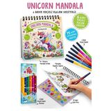 Kitabevimden Unicorn Mandala - 6 Renk Keçeli Kalem ve 75 Adet Çıkartma Hediyeli 3+