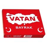 Kitabevimden Vatan Masa Bayrağı Türk %100 Polyester 20X30 VT101 ( 10 Adet) - Çok Renkli - tek