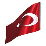 Kitabevimden Vatan Masa Bayrağı Türk Çiftli 15X22.5 VT201 ( 20 Adet ) - Çok Renkli - tek