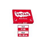 Kitabevimden Vatan Türk Bayrağı Polyester 60X90 VT105 - Çok Renkli - tek