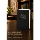 Kitap Görünümlü Metal Kasa Kumbara Gizli Para Biriktirme Ve Değerli Eşya Saklama Kutusu Güvenlik Kasa 115X85x45 Mm