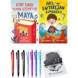 Kitap Kurdu Olmak İstemeyen Maya ve Arel ve Enteresan Kumbarası