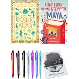 Kitap Kurdu Olmak İstemeyen Maya ve Düşler Atlası 2'li Set - Kalem