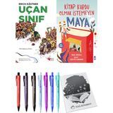 Kitap Kurdu Olmak İstemeyen Maya ve Uçan Sınıf 2'li Set - Kalem