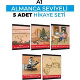 Kitap Merkezi Almanca Hikaye A1 Seviyesi 5 Li Set KAPADOKYA YAYINLARI Sharon Hurst Ciltli Normal Boy