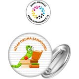 Kitap Okuma Şampiyonu Öğrenci Rozet 5 Adet