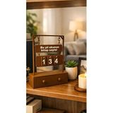 Kitap Okuma Sayacı Dekoratif Masa Üstü Aksesuar Ev Dekorasyonu Hediye Alternatifi Hanging (Book) Counter with Number Storage