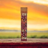 Kitap Sayfalarında Anadolu'nun Izleri: El Yapımı Geleneksel Motifli Dokuma Kitap Ayracı - Kırmızı - 21x4,5cm
