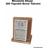 Kitap Takipçileri Ahşap Masa Üstü 2026 Yılı Türkiye Takvimi Namaz Vakitli 365 Yapraklı Duvar Takvimi Bölge Seçenekli - 4. bölge ahşap türkiye