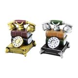 Kitaplı Ankesörlü Telefon Tasarımlı Biblo - Kumbara Özellikli - Vintage Tasarım