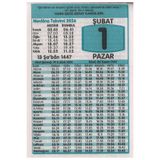 kitaptakipcileri 2026 Yılı Yapraklı Duvar Mevlana Takvimi Namaz Vakitli 365 Yaprak Diyanet Uyumlu KARTONSUZDUR
