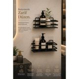 KITCHBATH Paslanmaz İkili Yapışkanlı Banyo Düzenleyici Duşakabin Rafı, Premium Şampuanlık Organizer