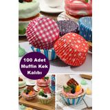 Kitchen Beauty 100 Adet Kağıt Kek Kapsülü | Muffin Cupcake Kek Kapsülü | 100'lü Kağıt Kek Kalıbı