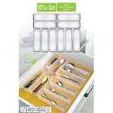 Kitchen Beauty 10’lu Modüler Kaşıklık Seti - Mutfak Düzenleyici Çekmece İçi Organizer