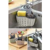 Kitchen Beauty 2 Gözlü Pratik Asılabilir Bulaşık Süngerlik Evye Üstü Süngerlik Düzenleyici Askılı Tezgah Organizeri