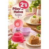 Kitchen Beauty 2'li Pratik Pilav Ve Tatlı Kalıbı 2 Adet Pilav Ve Tatlı Şekillendirici Helva Kalıbı