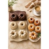 Kitchen Beauty 6 Bölmeli Silikon Kek Kalıbı Çikolata Ve Kurabiye Kalıbı Yanmaz Isıya Dayanıklı
