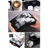 Kitchen Beauty 8 Bölmeli Büyük Boy Silikon Buz Kalıbı Silikon Kare Buzluk Kokteyl Sunum Buz Kalıbı Et Suyu Saklama