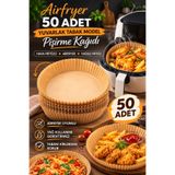 Kitchen Beauty Airfryer Pişirme Kağıdı 50 Adet Hava Fritözü Airfryer Firitözü Airfryer Yağsız Firitöz Pişirme