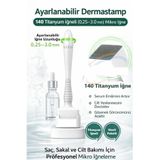 Kitchen Beauty Ayarlanabilir Dermastamp 140 Titanyum İğneli (0.25–3.0 mm) Mikro İğne