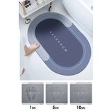 Kitchen Beauty Diatomit 3,5 Mm 40x60 Oval Süper Su Emici Banyo Paspası Diyatom Abdest Paspası Kaymaz Taban