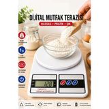 Kitchen Beauty Dijital Hassas Mutfak Tartısı Mutfak Terazisi Hassas Ölçüm 10kg Sf-400